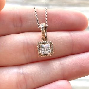 Pandora authentic charm and chain necklace